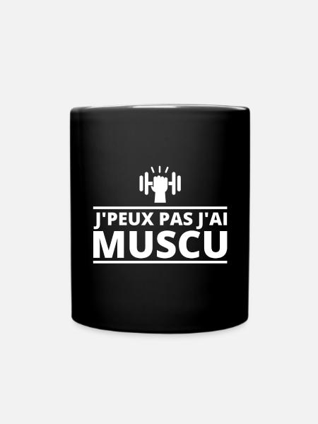 musculation, musculation sport - Mug uni - noir