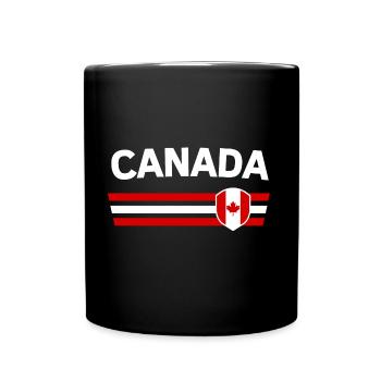 Canada fan tshirt/trikot for global competitions - Full Colour Mug - black - Front