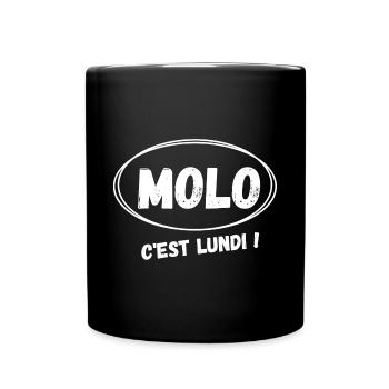 travail, travail humour, pas du matin - Mug uni - noir - Devant