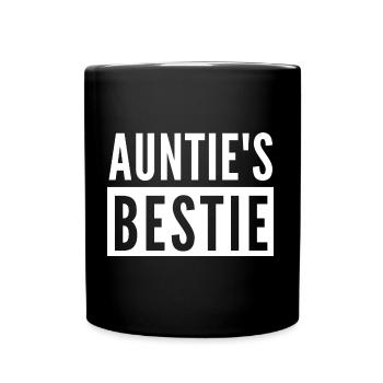 AUNTIE'S BESTIE - Full Colour Mug - black - Front