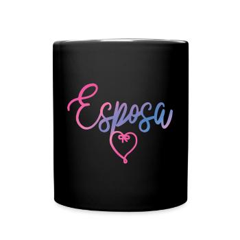 Esposa Cute Wife To Be Bride Couple Wedding Gift - Full Colour Mug - black - Front