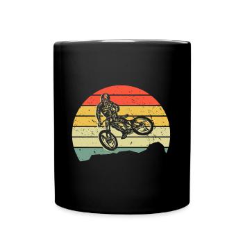 Mountain Bike Mountainbike Downhill Fahrrad - Full Colour Mug - black - Front