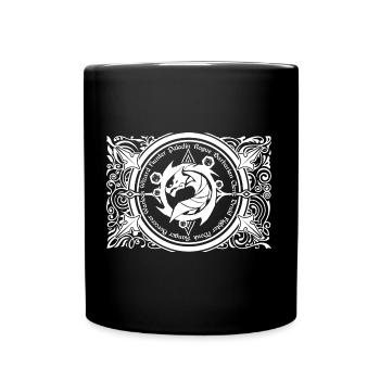 Dragon DM Meister der RPG-Spiele - Tasse einfarbig - Schwarz - Vorne