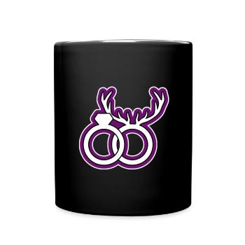 Alliance diamant-cornes - Mug uni - noir - Devant