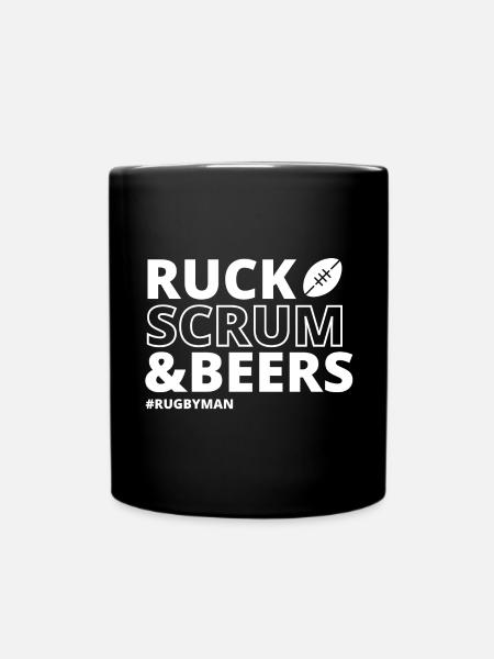 Rugby, Rugby-Sport, Rugby-Humor - Tasse einfarbig - Schwarz
