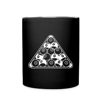 Billiard rack - Full Colour Mug - black - Front