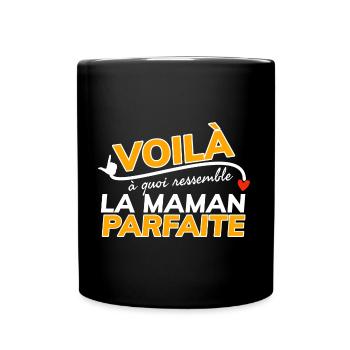 Voilà à quoi ressemble la mamie parfaite. - Mug uni - noir - Devant
