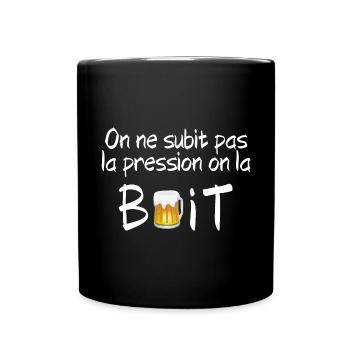 bière, apéritif, apéro - Mug uni - noir - Devant