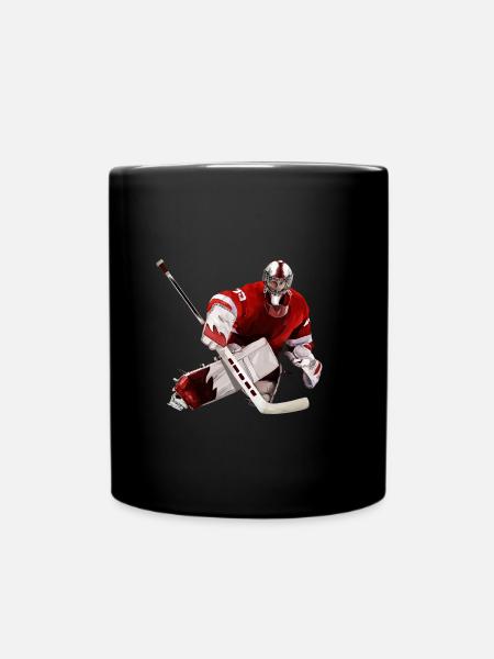 Eishockey Torwart - Tasse einfarbig - Schwarz