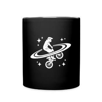 BMX Bike Rider Cascade graphique BMX - Mug uni - noir - Devant