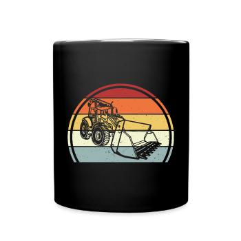 Excavator - Full Colour Mug - black - Front
