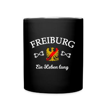 Daheim in Südbaden - Tasse einfarbig - Schwarz - Vorne