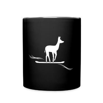 Snowboard « Snowboarder » - Mug uni - noir - Devant