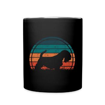 Sealyham Terrier Dog Vintage Retro - Full Colour Mug - black - Front