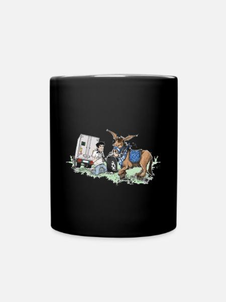 Donkey carriage roadside assistance - Full Colour Mug - black
