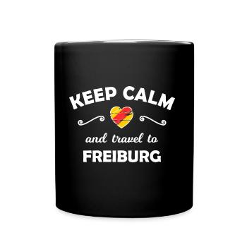 The journey to Freiburg - Full Colour Mug - black - Front