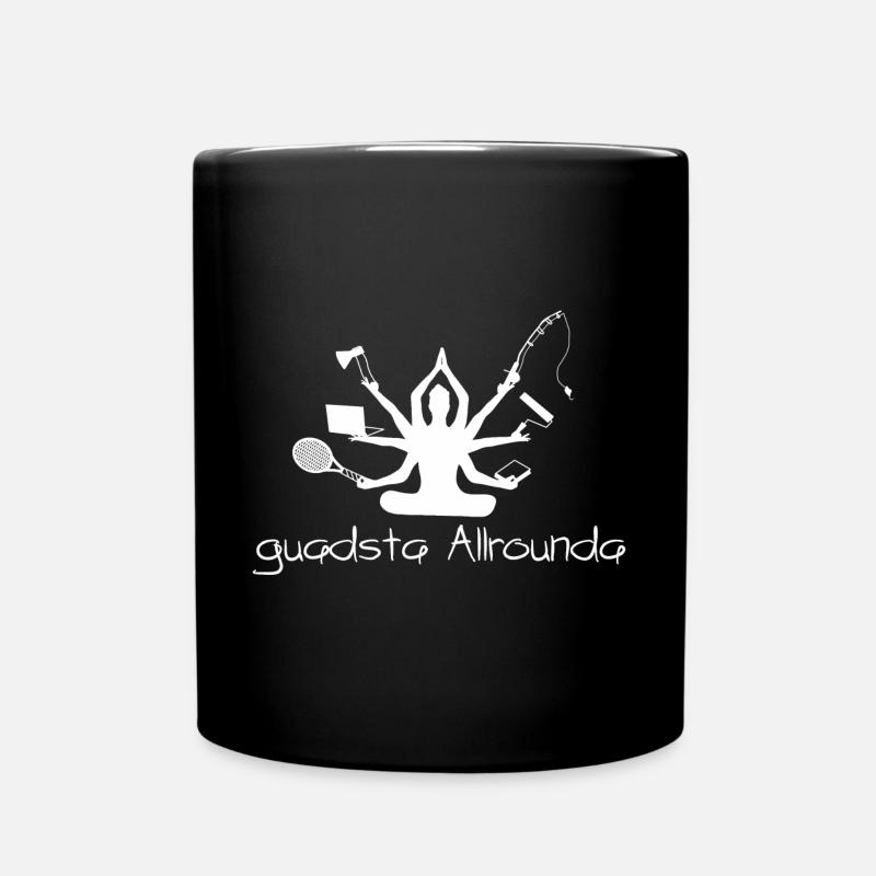 guadsta Allrounda - best all-rounder, dialect - Full Colour Mug - black