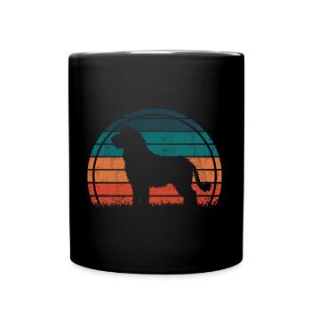 Komondor Hungarian Vintage Retro - Full Colour Mug - black - Front