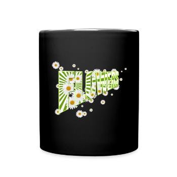 Fleurs, marguerites, marguerites, nature, jardin - Mug uni - noir - Devant