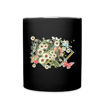 Fleurs Fleurs - Mug uni - noir - Devant