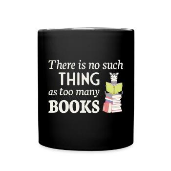 Lire Zebra, il n’y a pas trop de livres - Mug uni - noir - Devant