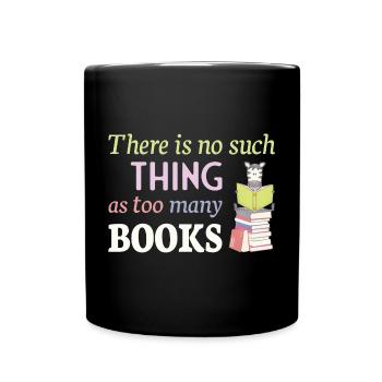 Lire Zebra, il n’y a pas trop de livres - Mug uni - noir - Devant