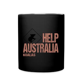 AIDEZ LES KOALAS AUSTRALIENS - Mug uni - noir - Devant