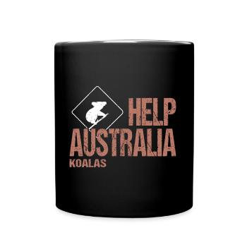 AIDEZ LES KOALAS AUSTRALIENS - Mug uni - noir - Devant