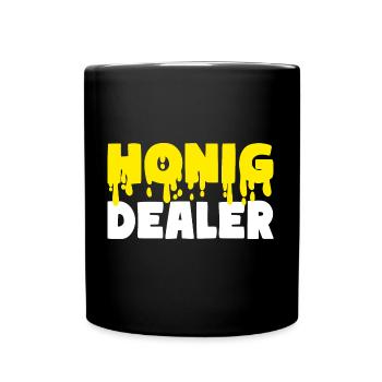 Honig Dealer Bienen Imker - Tasse einfarbig - Schwarz - Vorne
