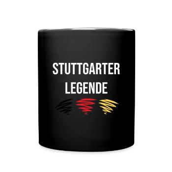 Stuttgarter Legende - Tasse einfarbig - Schwarz - Vorne