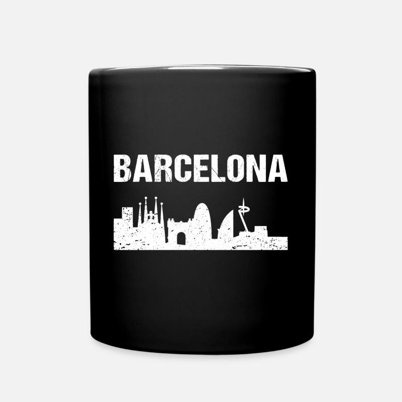Barcelona Skyline Spanien Barcelona - Tasse einfarbig - Schwarz