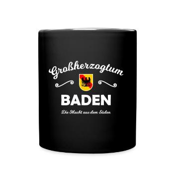 Die Süddeutschen im Badnerland - Tasse einfarbig - Schwarz - Vorne