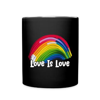 Prideful Skies LGBTQ gay pride Rainbow Love - Tasse einfarbig - Schwarz - Vorne