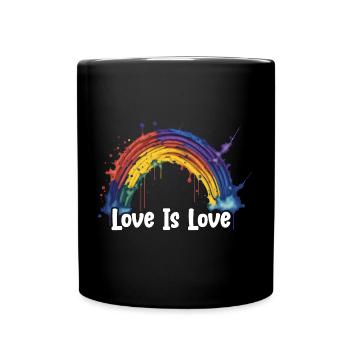 Prideful Skies LGBTQ gay pride Rainbow Love - Tasse einfarbig - Schwarz - Vorne