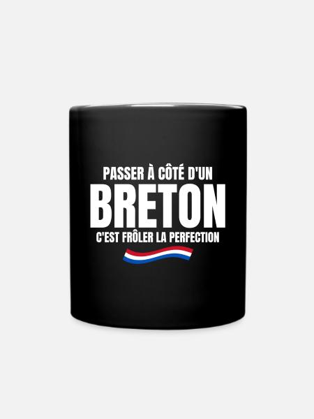 Bretagne, Bretagne humour, je suis Breton - Mug uni - noir