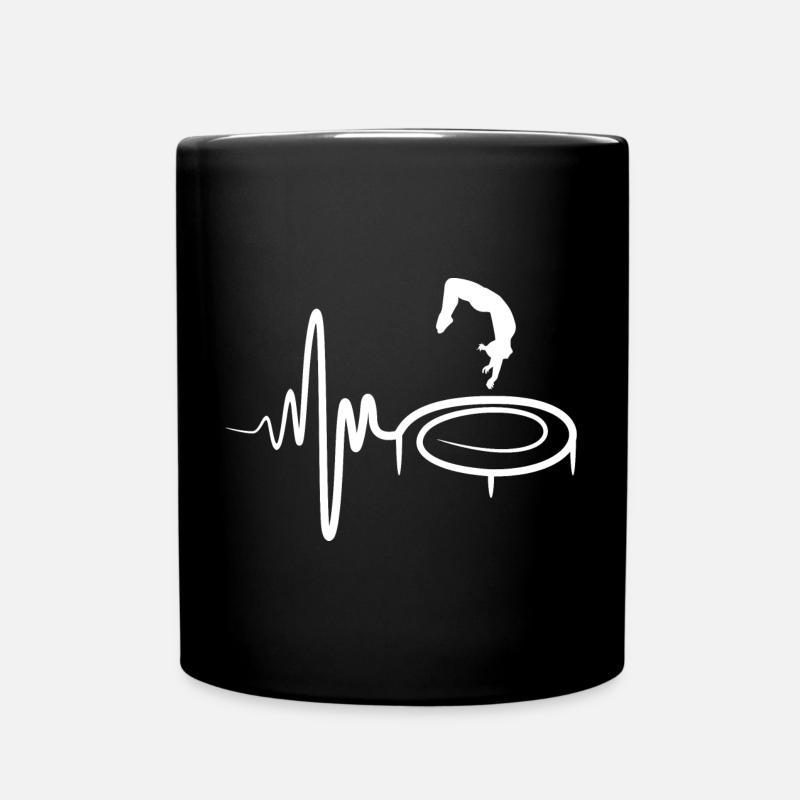Trampolin Kind - Tasse einfarbig - Schwarz