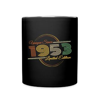 Unique depuis 1953 Rétro Anniversaire - Mug uni - noir - Devant