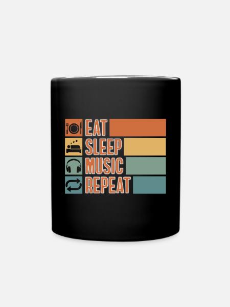 Dj Casque Chansons - Mug uni - noir