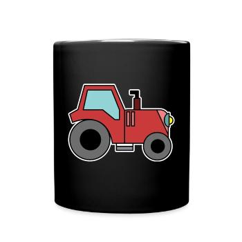 Country Life Tracteur Agricole Véhicule à moteur Agriculteur - Mug uni - noir - Devant