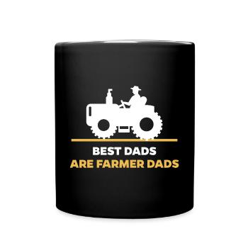 Bauer Statement Traktor Landluft Feld Fahrzeug - Tasse einfarbig - Schwarz - Vorne
