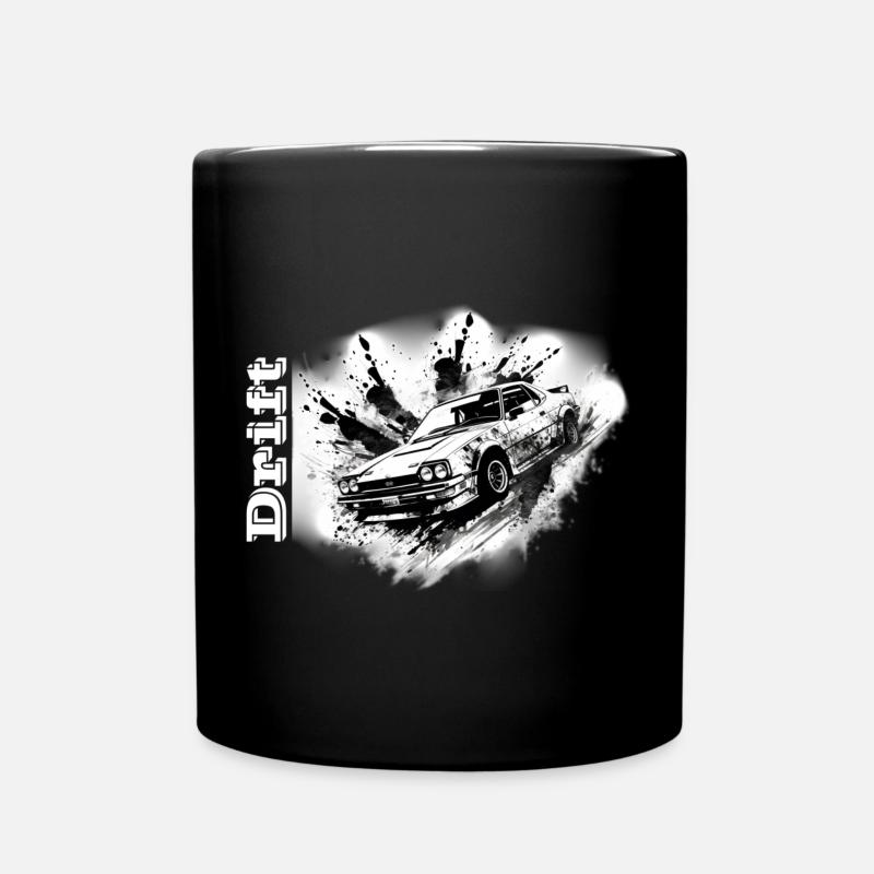 Drifter white - Full Colour Mug - black