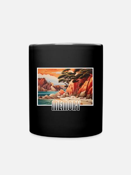 Memory Beach Holiday - Tasse einfarbig - Schwarz