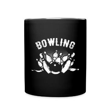 Bowling - Tasse einfarbig - Schwarz - Vorne