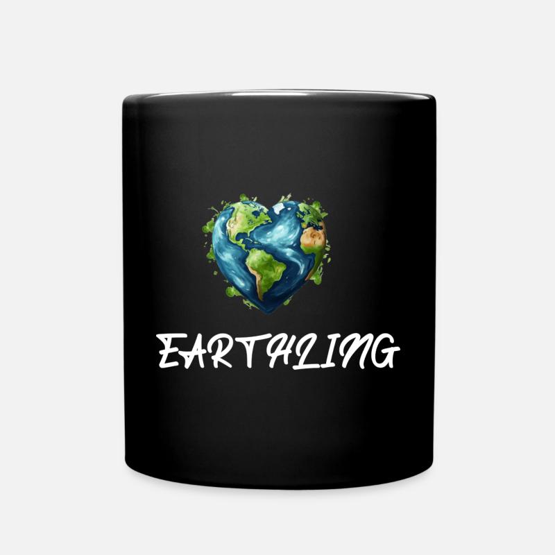 Earthling Citizen of the World - Full Colour Mug - black