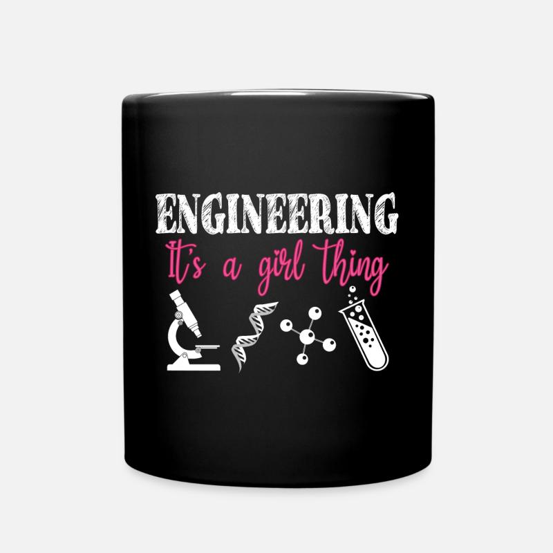 Engineering ist ein Mädchen-Ding - Tasse einfarbig - Schwarz