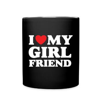 J’aime ma petite amie - Mug uni - noir - Devant