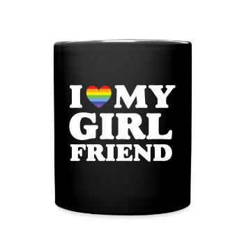 J’aime ma copine - LGBTQ - Mug uni - noir - Devant