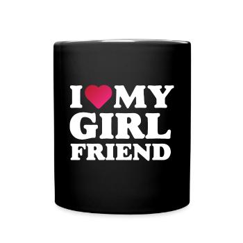 J’aime ma petite amie - Mug uni - noir - Devant