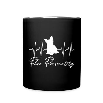 Yorkshire Terrier personnalité pure mon Yorkie - Mug uni - noir - Devant