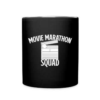 Movie Director Filmmaker Movie Marathon Squad - Tasse einfarbig - Schwarz - Vorne
